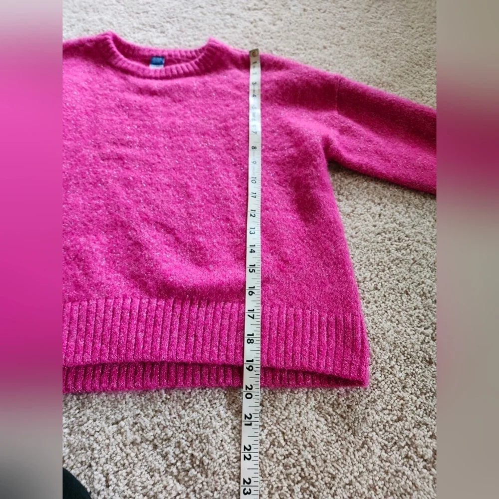 Old Navy Girls 14/16 Pink Sparkle Sweater